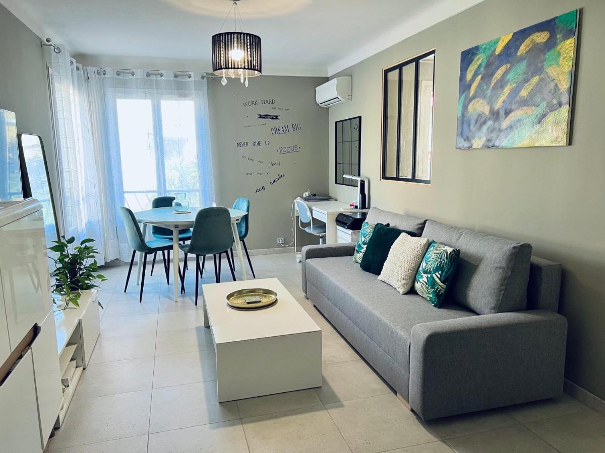 Nice West Cosy Flat Balcony, Near Airport, Train, Beach, Public Transport, Supermarket, Comfortable And Well Equipped Apartment ภายนอก รูปภาพ